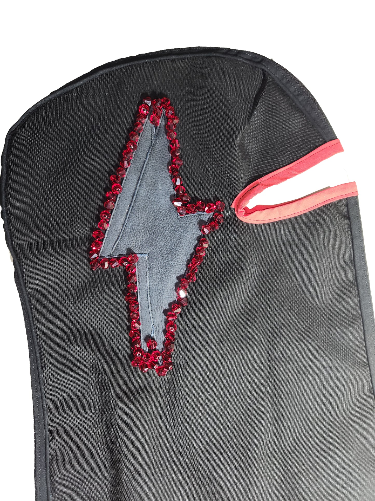 Double Leather Lightning Bolt (Red)