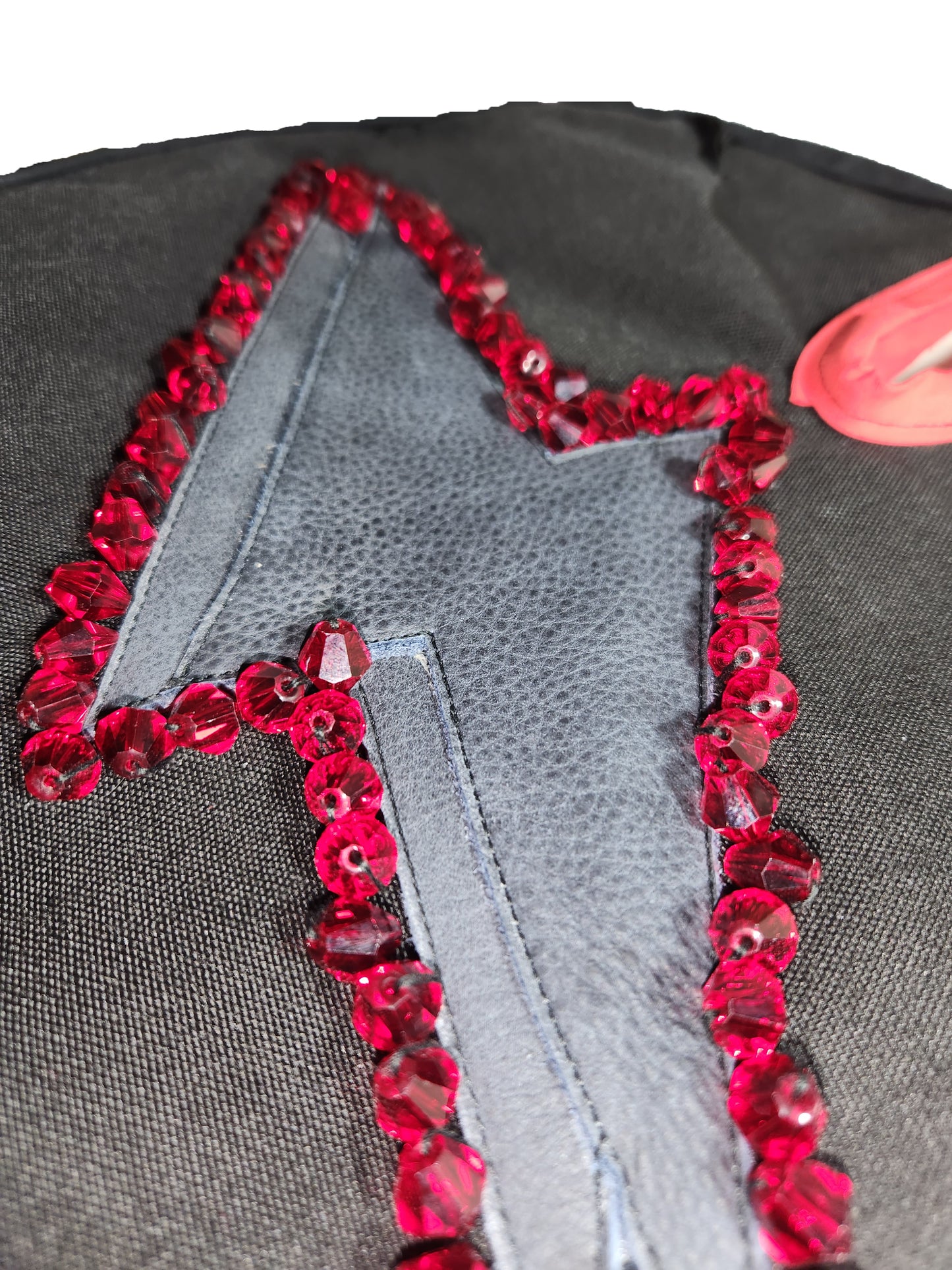 Double Leather Lightning Bolt (Red)