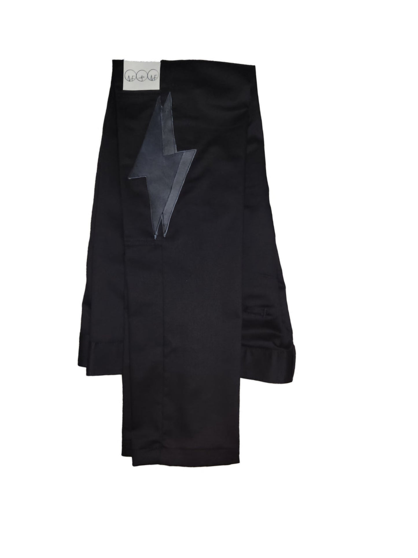 Leather Lightning Bolt Pants (Black)