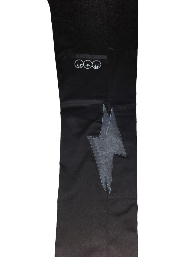 Leather Lightning Bolt Pants (Black)