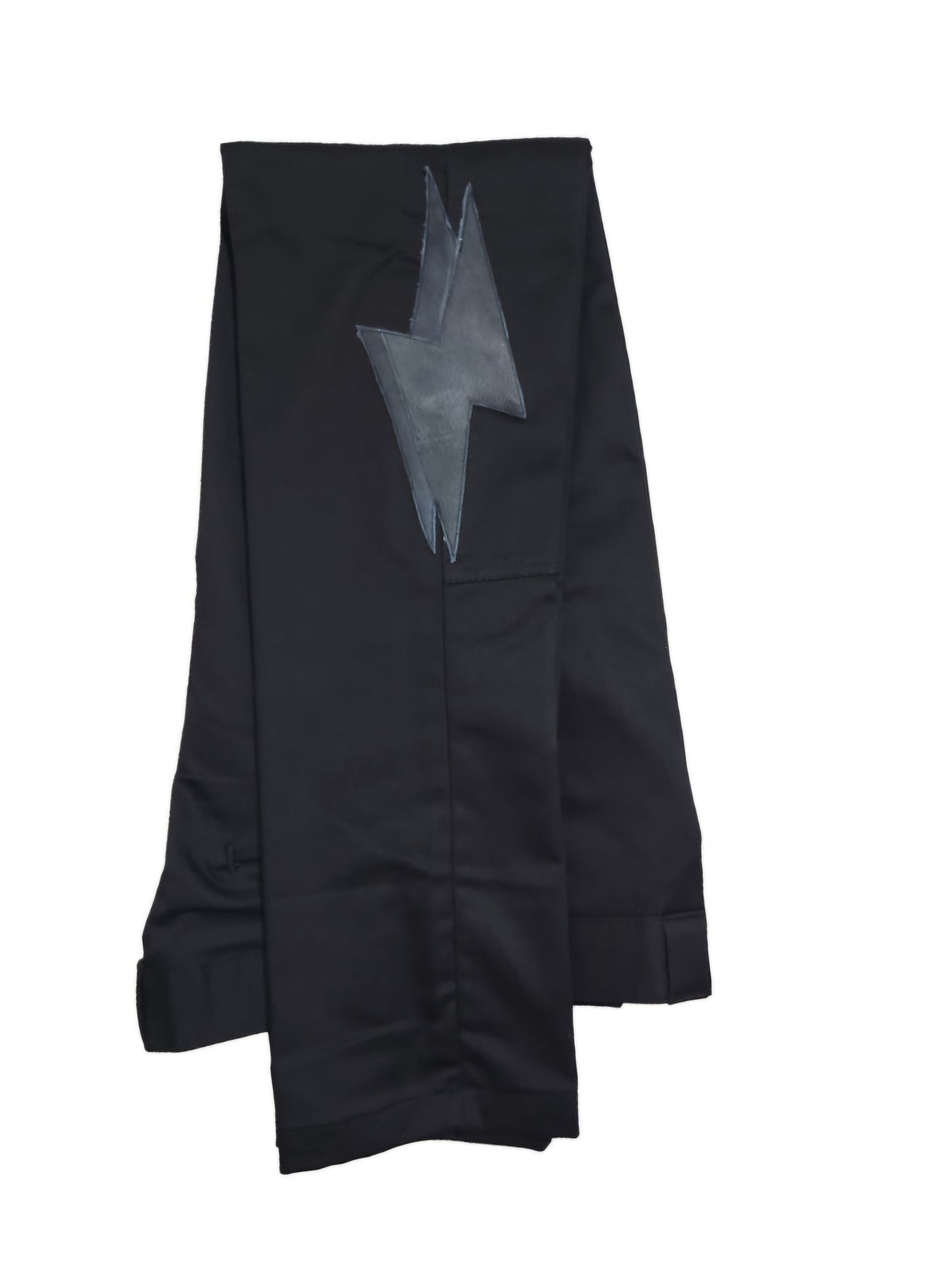 Leather Lightning Bolt Pants (Black)