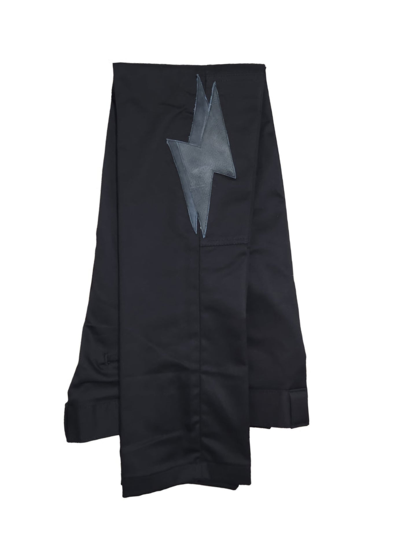 Leather Lightning Bolt Pants (Black)