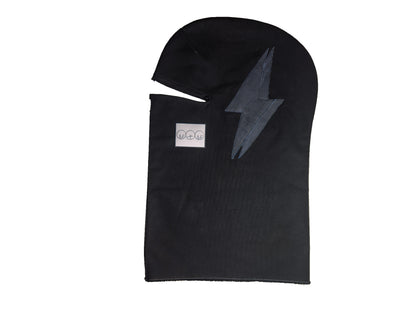 Double Leather Lightning Bolt With Zipper