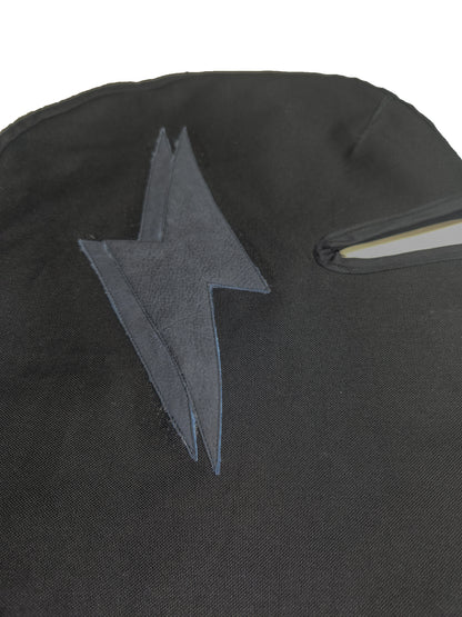 Double Leather Lightning Bolt With Zipper