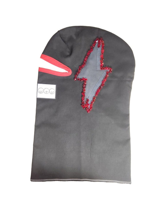 Double Leather Lightning Bolt (Red)