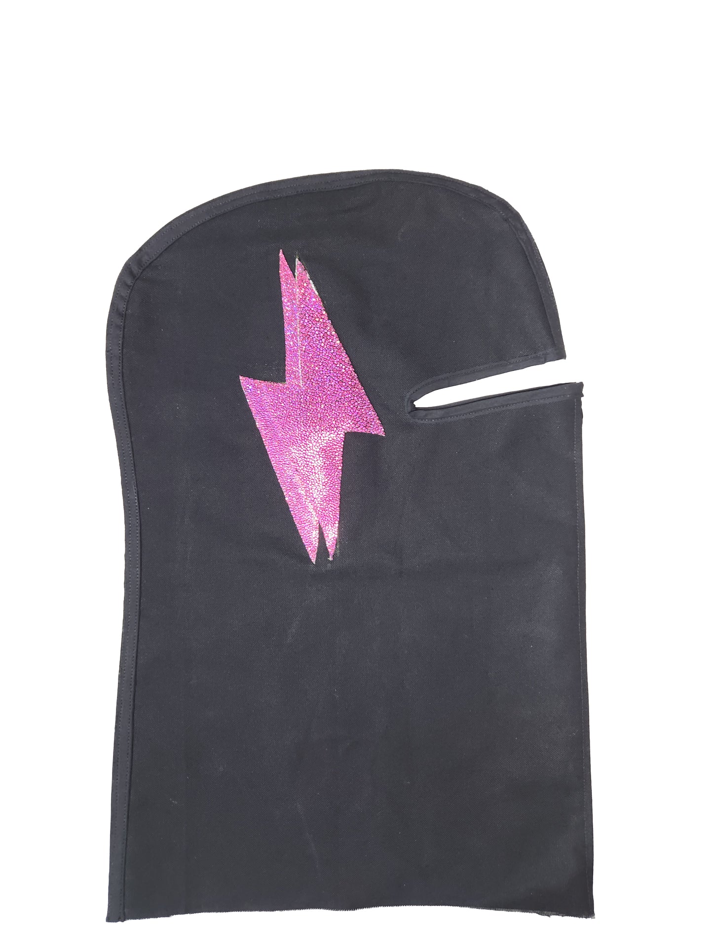 Double Leather Lightning Bolt With Zipper (Pink Stingray)
