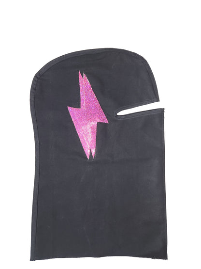 Double Leather Lightning Bolt With Zipper (Pink Stingray)
