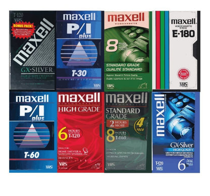 Maxell Blank VHS Tapes
