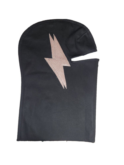 Snake Embossed Double Leather Lightning Bolt
