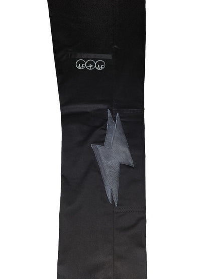 Leather Lightning Bolt Pants (Black)