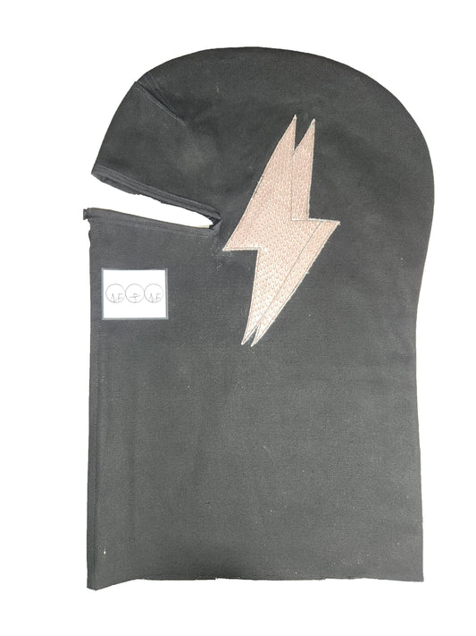 Snake Embossed Double Leather Lightning Bolt